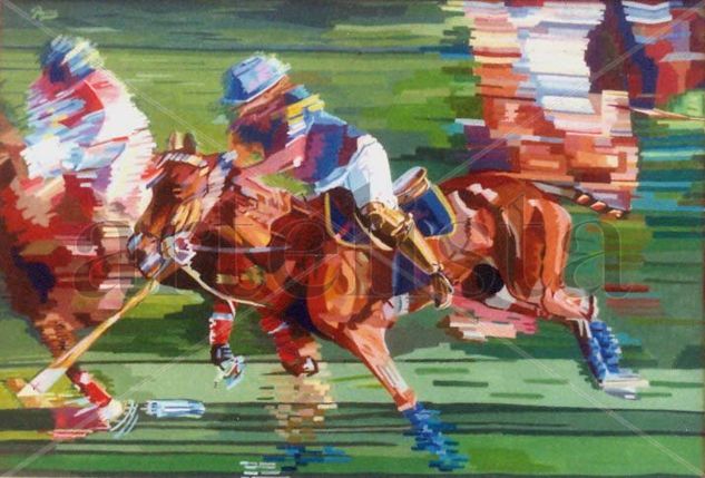 Carrera de Polo Oil Canvas Others