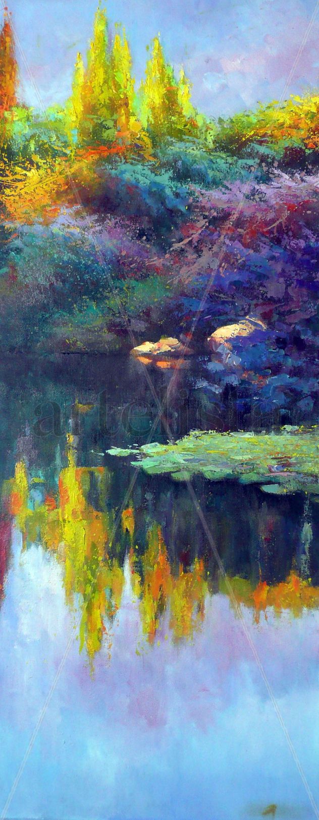 cIPRESES EN LAGO(MALLORCA)
