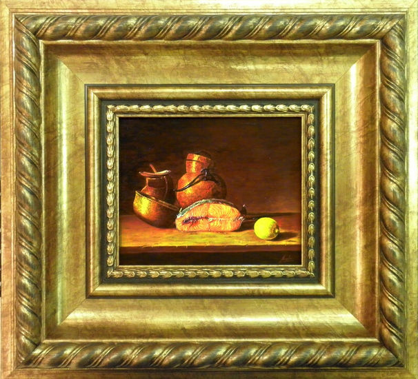 Bodegón de cántaros Oil Panel Still Life Paintings