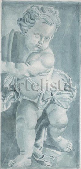 Angel II Watercolour Paper Figure Painting