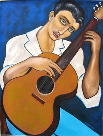 The guitar player