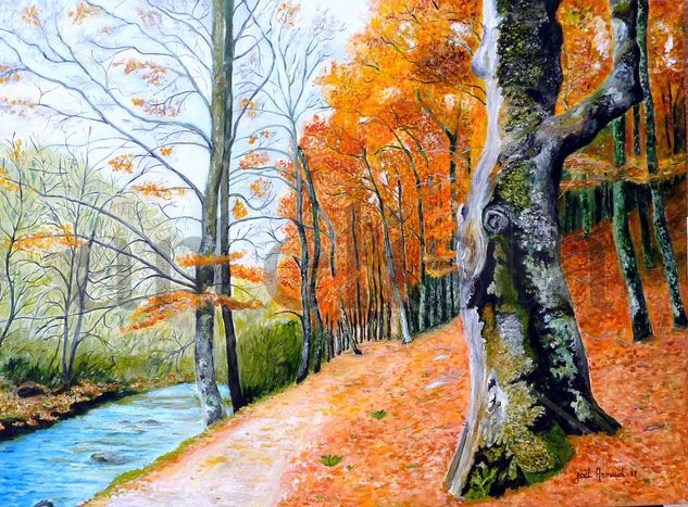 Hayedo  ( mejor foto ) Oil Canvas Landscaping