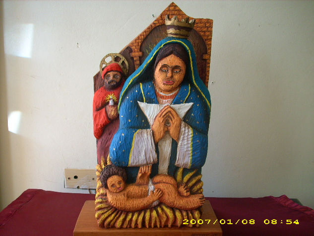 "Virgen de la Altagracia" Wood Figurative