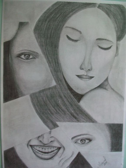 Mujer en partes