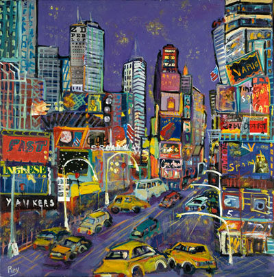 Times Square, New York Media Mixta Otros Paisaje