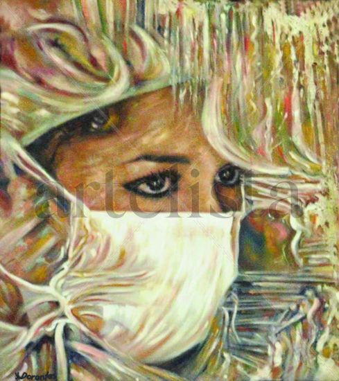 MAGIA Oil Textile Portrait