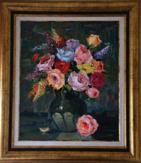 Flores Oil Canvas Floral Painting