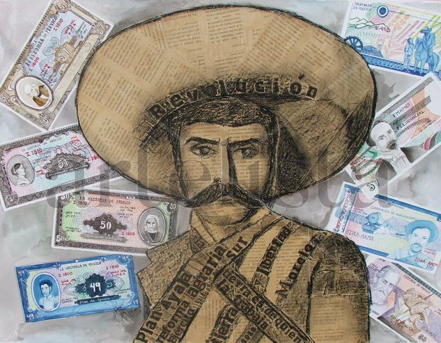 Zapata vive Paper Portrait