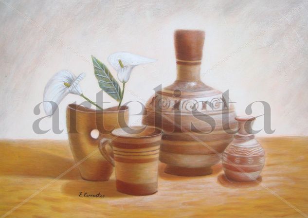 Bodegon 3 Acrylic Others Still Life Paintings