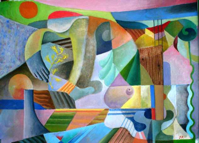 Cosecha surrealista Oil Canvas Landscaping