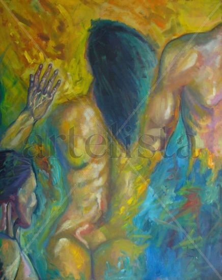 CREACION SOLAR Oil Canvas Figure Painting