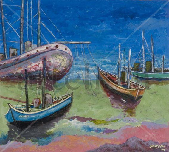 Marina Oil Panel Marine Painting