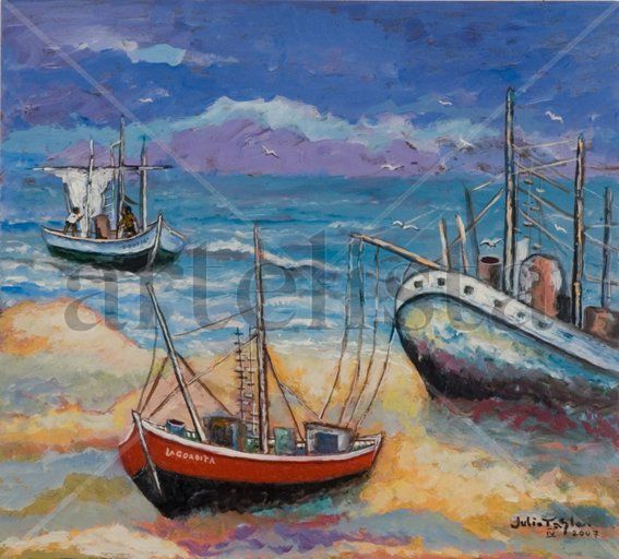 Marina Oil Panel Marine Painting