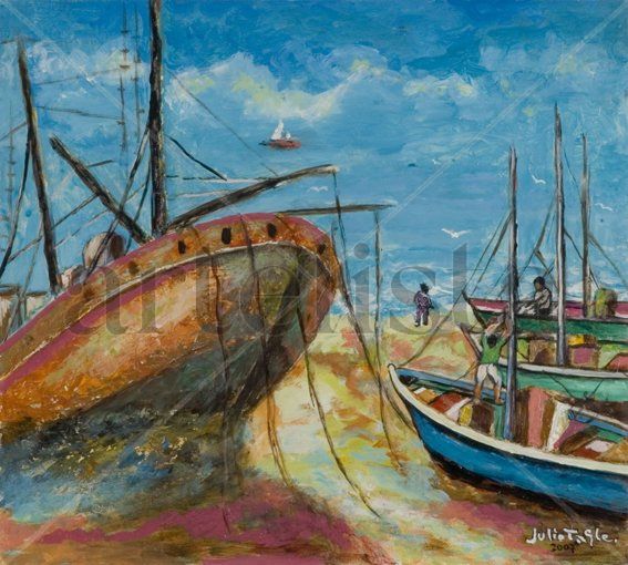 Marina Oil Panel Marine Painting