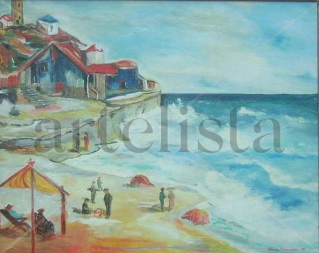 En la playa