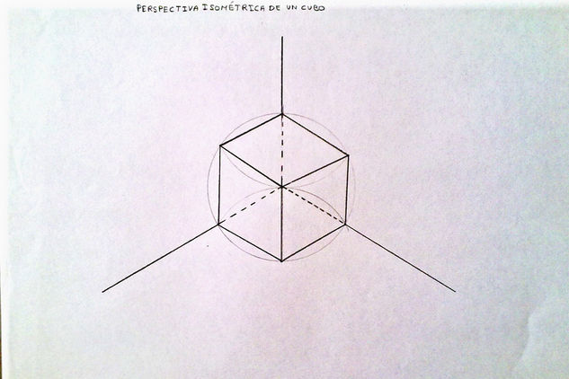 perspectiva isometrica de un cubo 