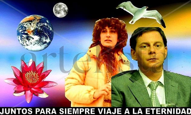 Lily y su amigo fallecido Gastón Guarracino
