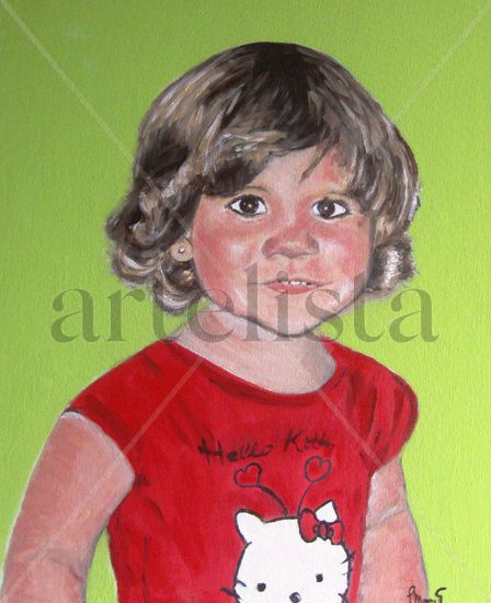 Concha Maria Oil Canvas Portrait