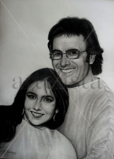 Albano y Romina Power Others Paper Portrait