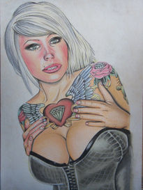 Chica tatuada
