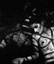 b/w body painting