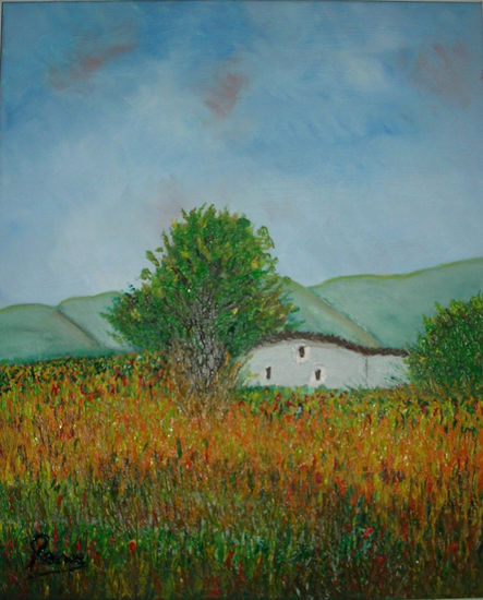 Primavera en la Masia Oil Canvas Landscaping