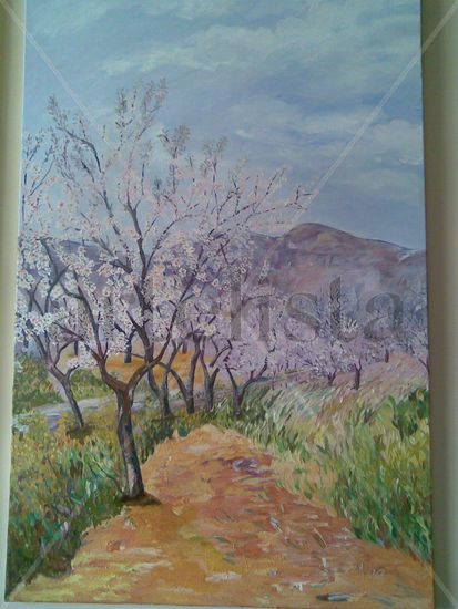 los almendros Oil Canvas Landscaping