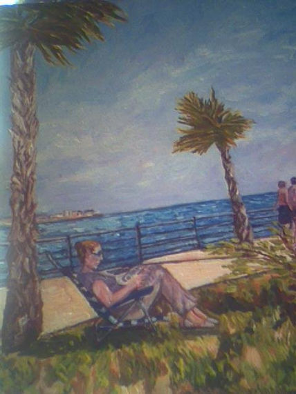 Mujer en la playa