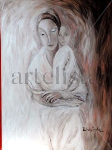 MATERNIDAD Oil Canvas Figure Painting