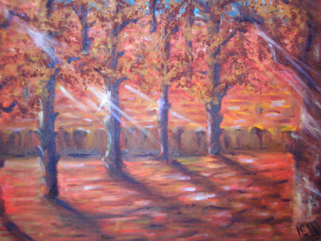 Rayos de luz Oil Canvas Landscaping