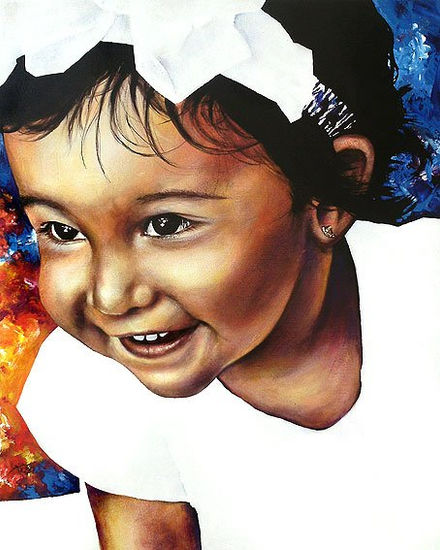 Lulú Acrylic Canvas Portrait