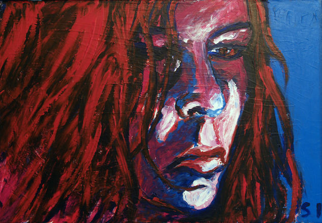 puta Acrylic Canvas Portrait