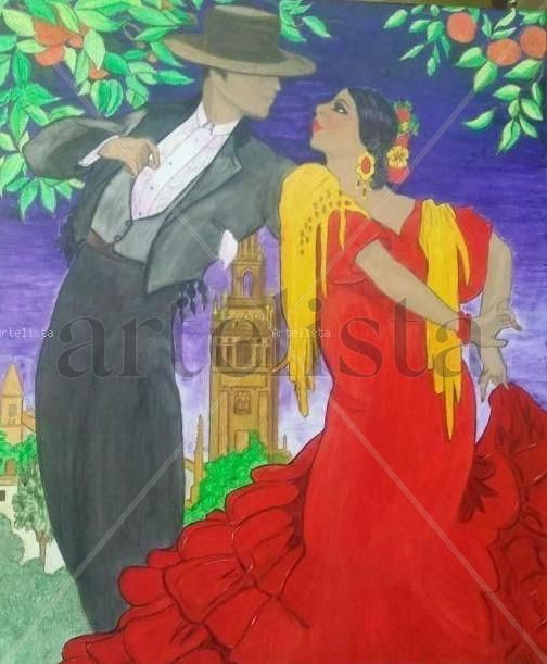 PAREJA EN FERIA DE ABRIL