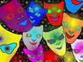 CARETAS PARA PARECER CONTENTOS.-