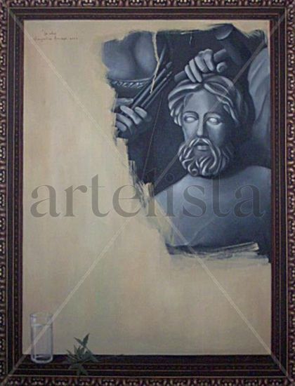 La Obra Oil Canvas Figure Painting