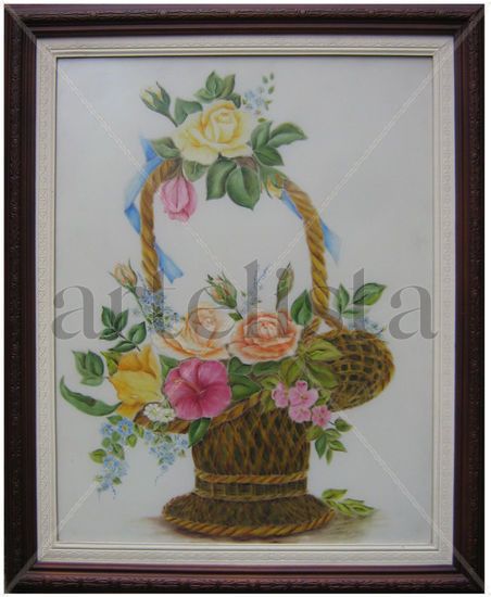 Canasta Floral Others Others Still Life Paintings