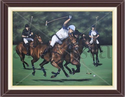 Ellerstina vs La Dolfina Óleo Lienzo Deportes