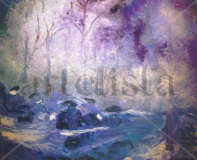 paisaje nevao Oil Canvas Landscaping