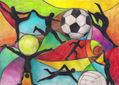 Boceto para mural deportivo