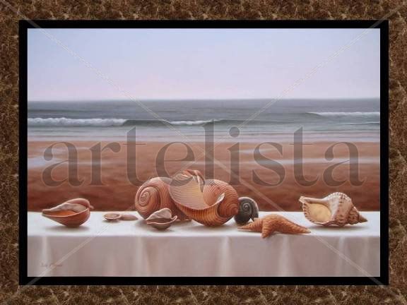 Caracoles Oil Canvas Marine Painting