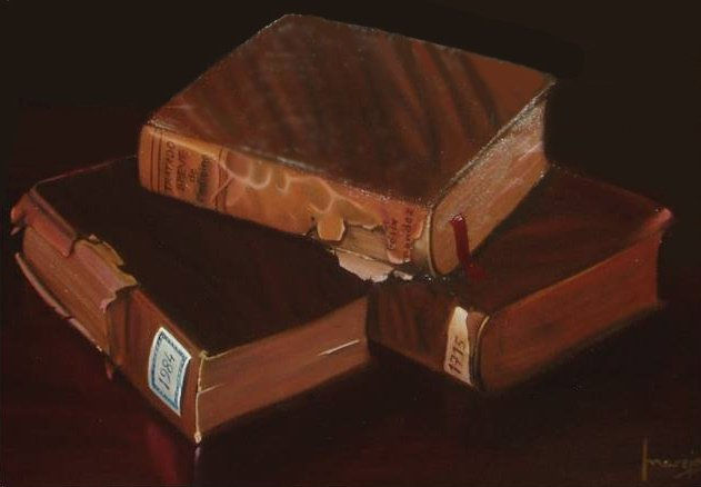 Libros Oil Canvas Still Life Paintings