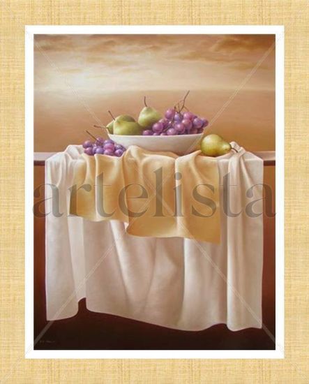 Peras y uvas Oil Canvas Landscaping