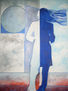 MUJER DE AZUL