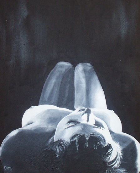 La espera Oil Canvas Nude Paintings