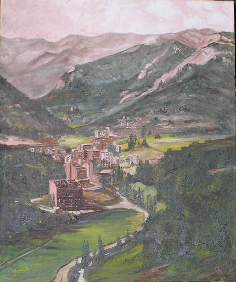 Andorra Oil Canvas Landscaping