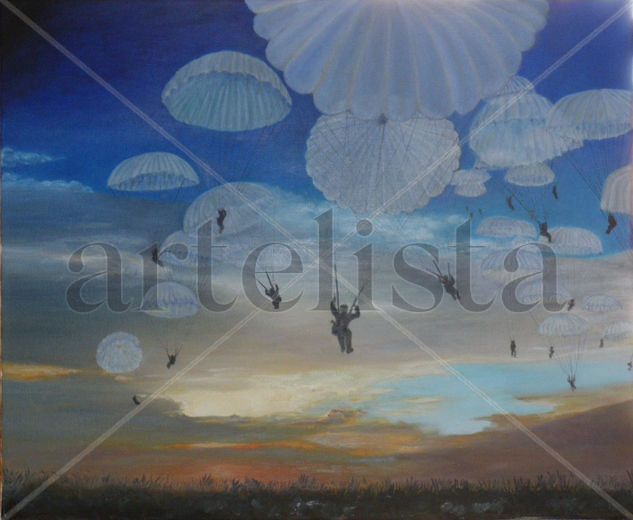 Entre el Cielo y la Tierra Oil Canvas Landscaping