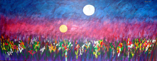 luna campirana Acrylic Canvas Landscaping