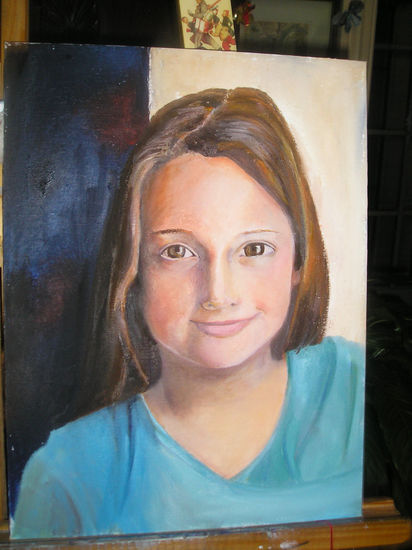 Retrato de Lolita Oil Canvas Portrait