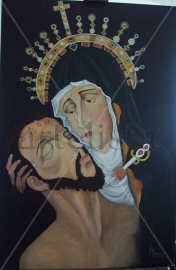 virgen del topo Oil Canvas Others