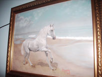 Caballo en  la playa